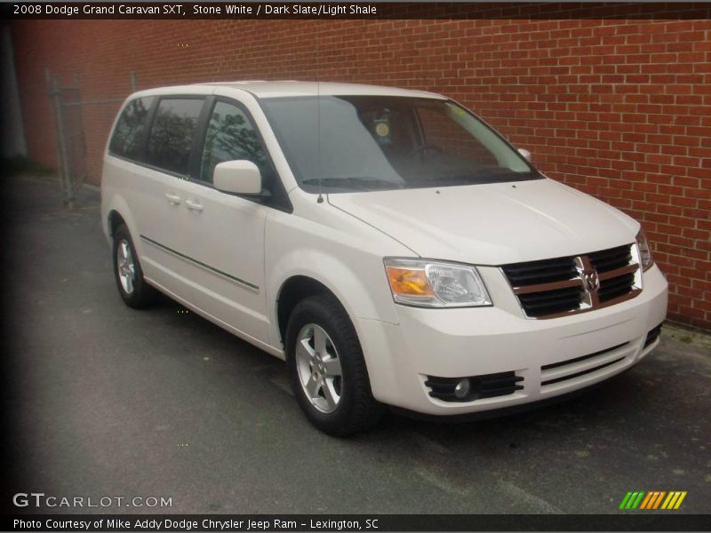 Stone White / Dark Slate/Light Shale 2008 Dodge Grand Caravan SXT
