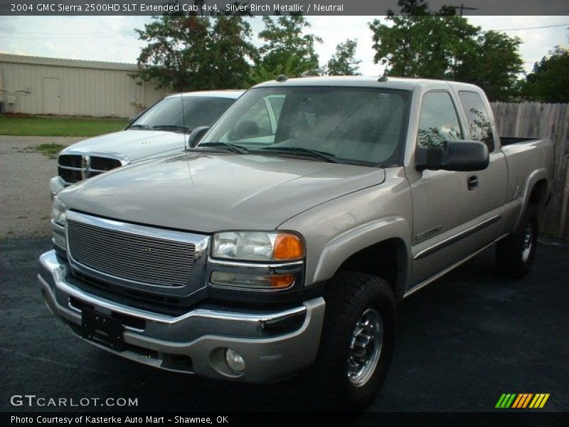 Silver Birch Metallic / Neutral 2004 GMC Sierra 2500HD SLT Extended Cab 4x4