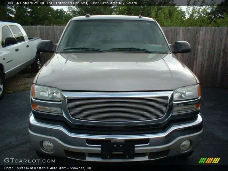 Silver Birch Metallic / Neutral 2004 GMC Sierra 2500HD SLT Extended Cab 4x4