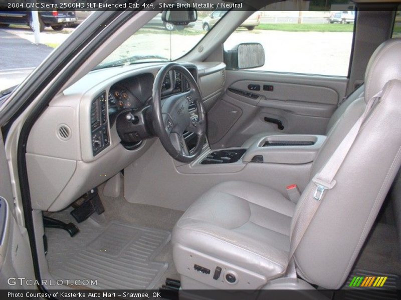 Silver Birch Metallic / Neutral 2004 GMC Sierra 2500HD SLT Extended Cab 4x4