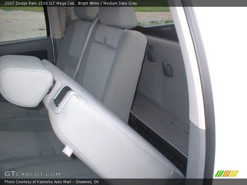 Bright White / Medium Slate Gray 2007 Dodge Ram 1500 SLT Mega Cab