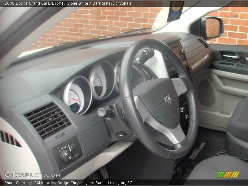 Stone White / Dark Slate/Light Shale 2008 Dodge Grand Caravan SXT