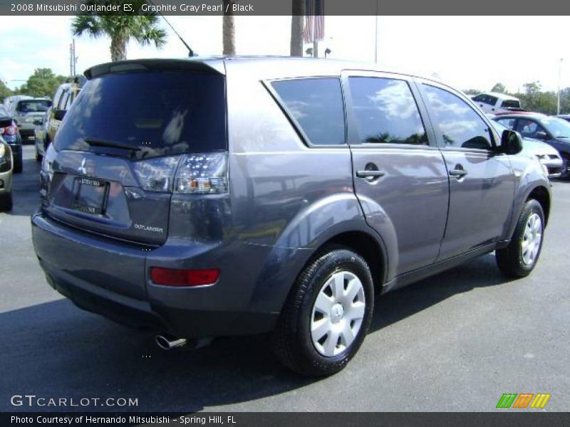 Graphite Gray Pearl / Black 2008 Mitsubishi Outlander ES