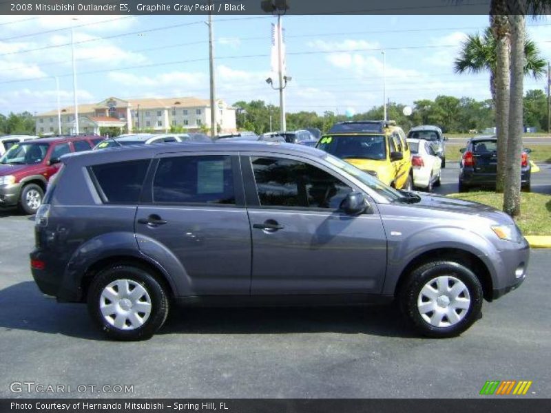 Graphite Gray Pearl / Black 2008 Mitsubishi Outlander ES
