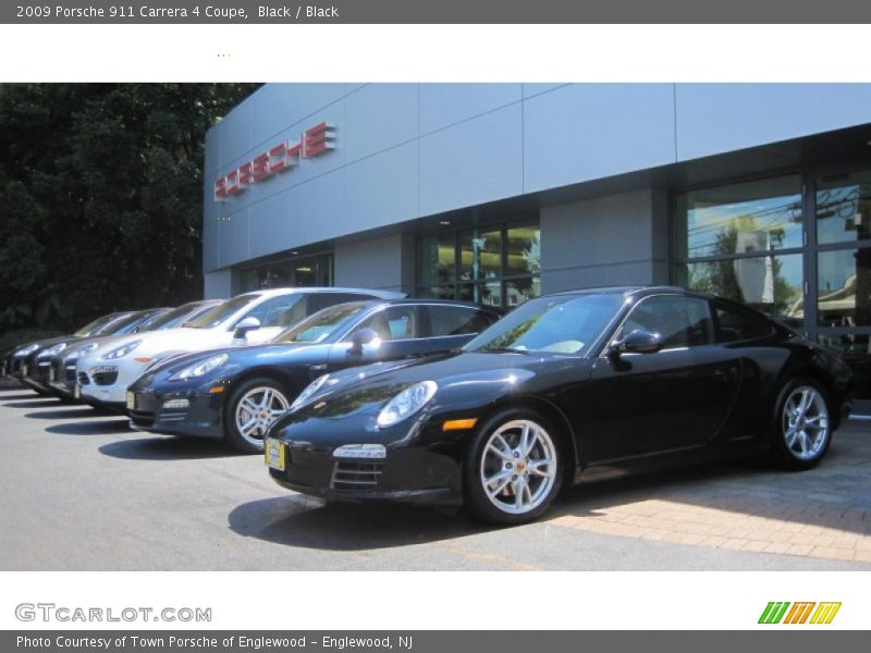 Black / Black 2009 Porsche 911 Carrera 4 Coupe