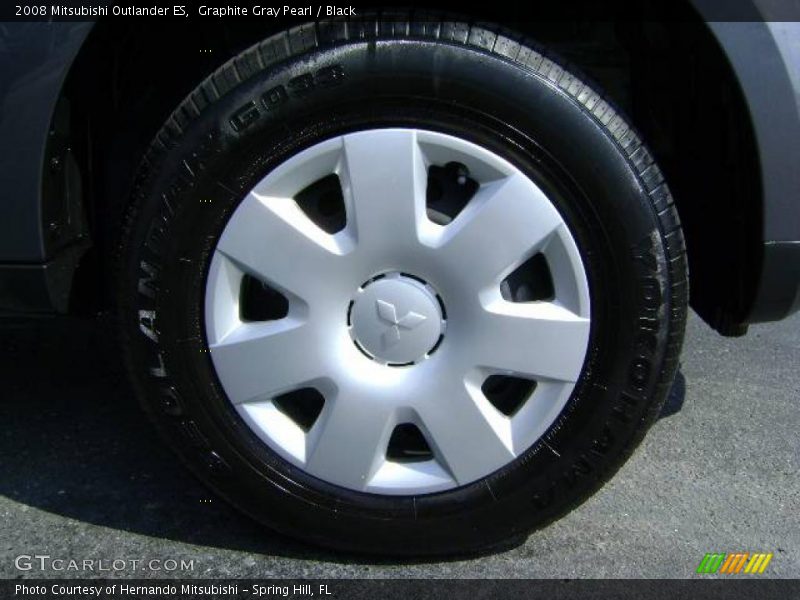 Graphite Gray Pearl / Black 2008 Mitsubishi Outlander ES