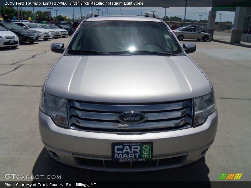 Silver Birch Metallic / Medium Light Stone 2008 Ford Taurus X Limited AWD