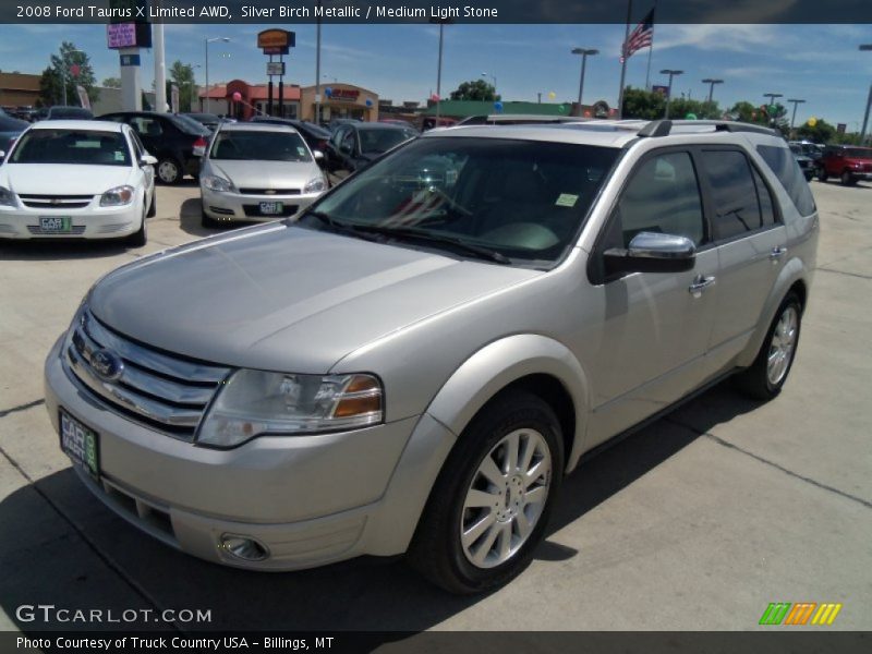 Silver Birch Metallic / Medium Light Stone 2008 Ford Taurus X Limited AWD
