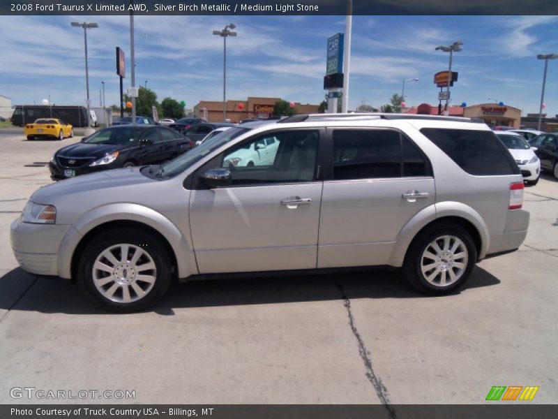 Silver Birch Metallic / Medium Light Stone 2008 Ford Taurus X Limited AWD