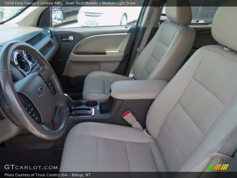 Silver Birch Metallic / Medium Light Stone 2008 Ford Taurus X Limited AWD