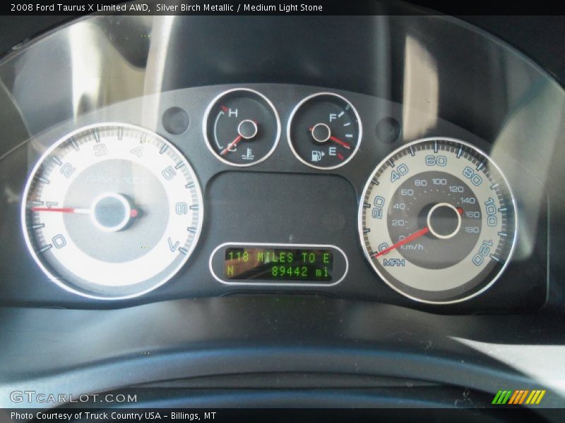 Silver Birch Metallic / Medium Light Stone 2008 Ford Taurus X Limited AWD