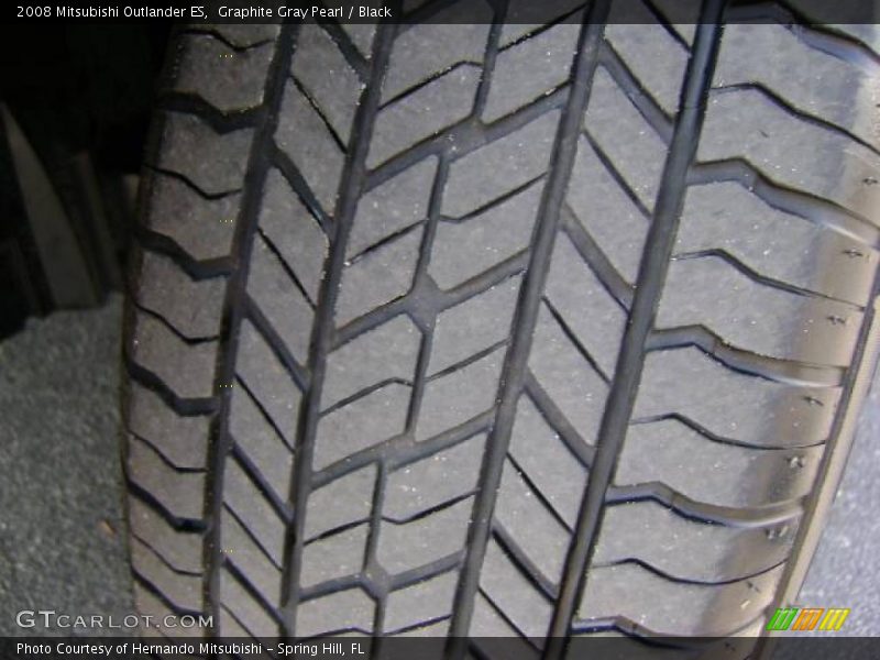 Graphite Gray Pearl / Black 2008 Mitsubishi Outlander ES