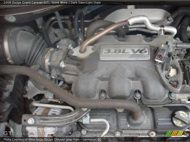 Stone White / Dark Slate/Light Shale 2008 Dodge Grand Caravan SXT
