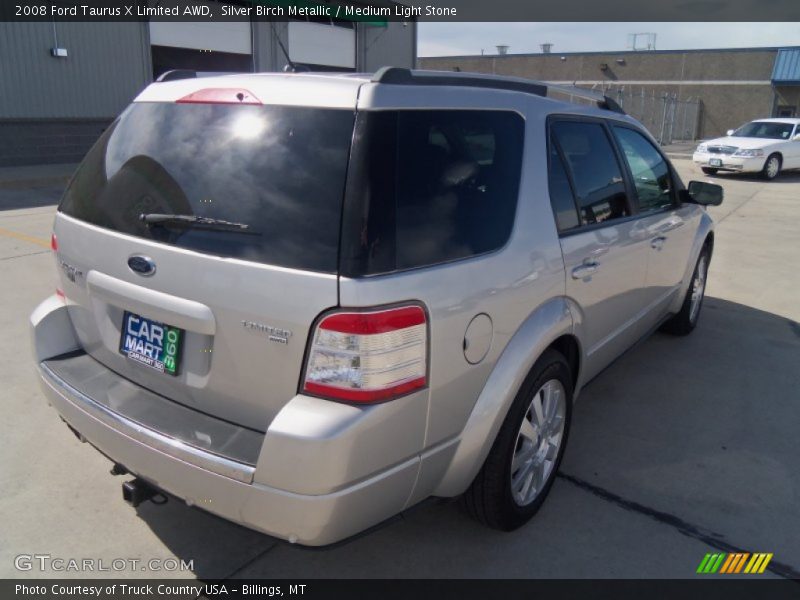Silver Birch Metallic / Medium Light Stone 2008 Ford Taurus X Limited AWD
