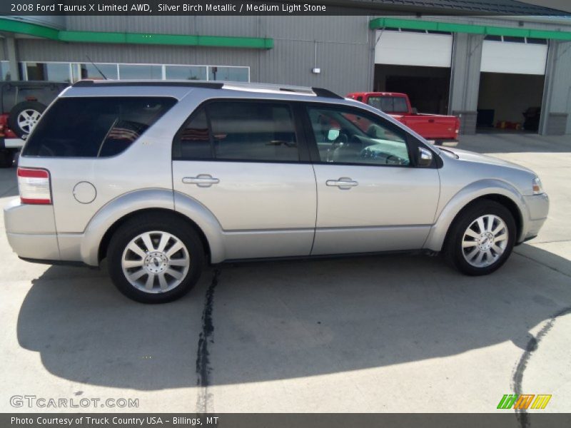 Silver Birch Metallic / Medium Light Stone 2008 Ford Taurus X Limited AWD