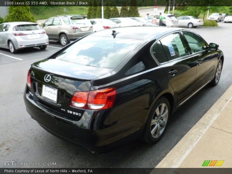 Obsidian Black / Black 2008 Lexus GS 350 AWD