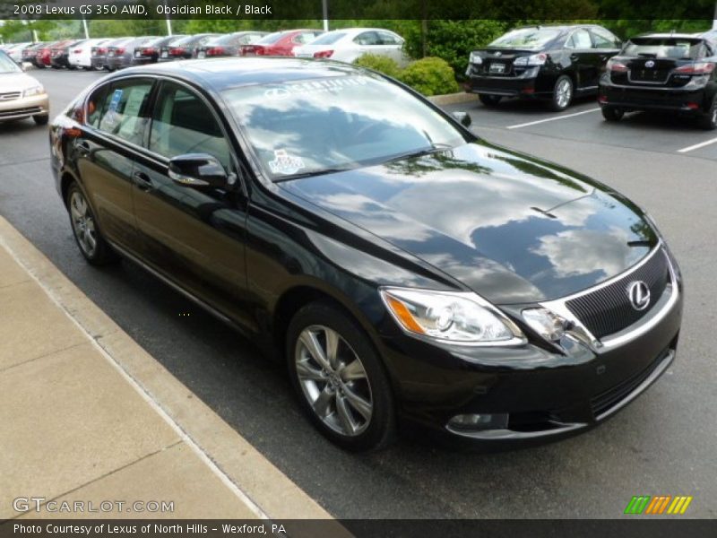 Obsidian Black / Black 2008 Lexus GS 350 AWD