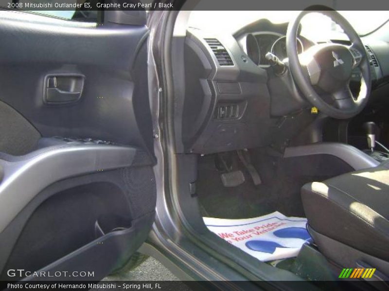Graphite Gray Pearl / Black 2008 Mitsubishi Outlander ES