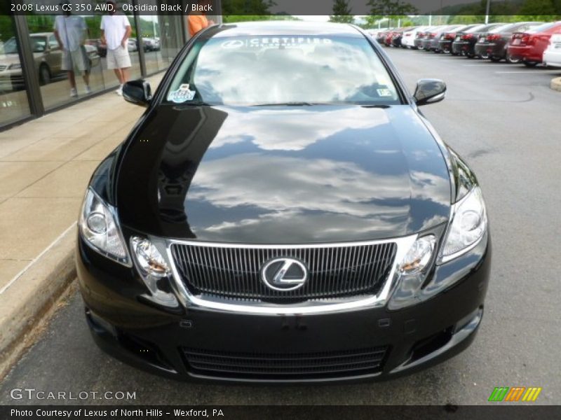 Obsidian Black / Black 2008 Lexus GS 350 AWD