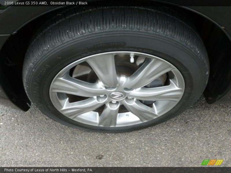 Obsidian Black / Black 2008 Lexus GS 350 AWD