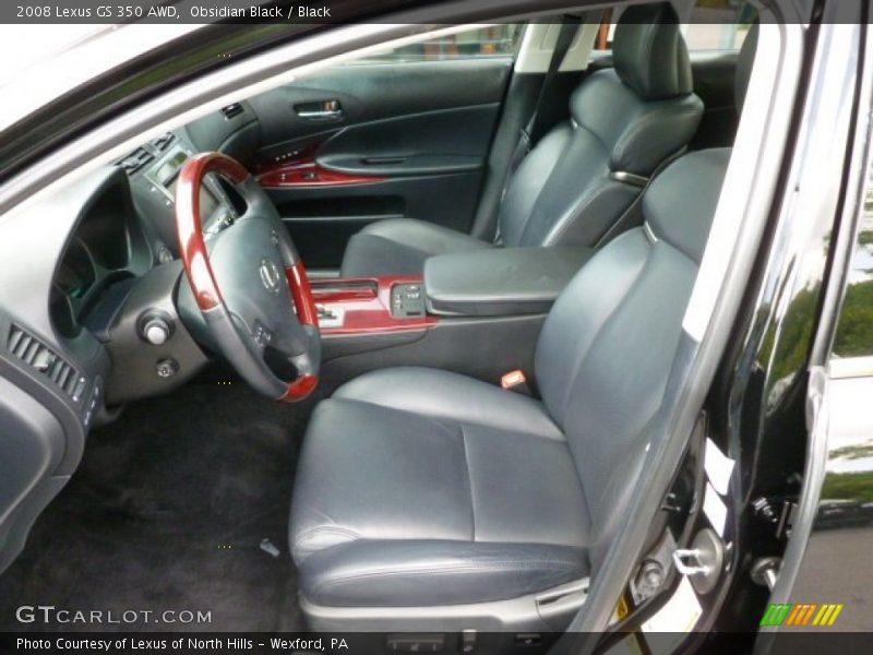 Obsidian Black / Black 2008 Lexus GS 350 AWD