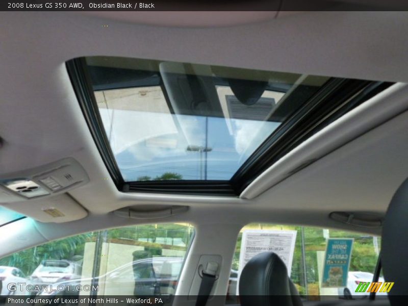 Obsidian Black / Black 2008 Lexus GS 350 AWD