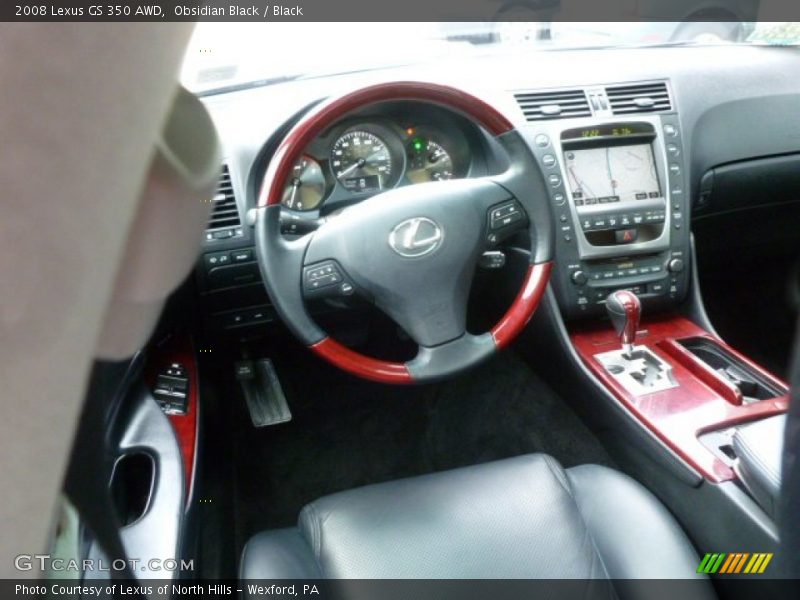 Obsidian Black / Black 2008 Lexus GS 350 AWD