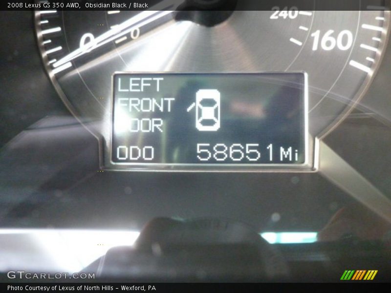 Obsidian Black / Black 2008 Lexus GS 350 AWD