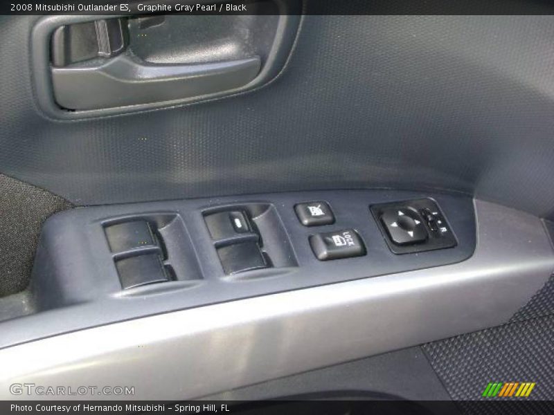 Graphite Gray Pearl / Black 2008 Mitsubishi Outlander ES