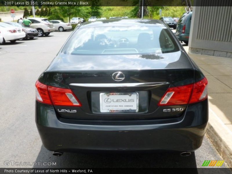 Smokey Granite Mica / Black 2007 Lexus ES 350