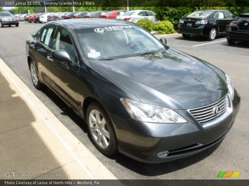 Smokey Granite Mica / Black 2007 Lexus ES 350