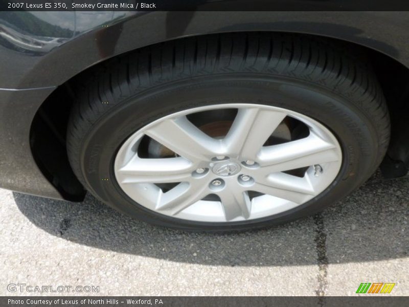 Smokey Granite Mica / Black 2007 Lexus ES 350