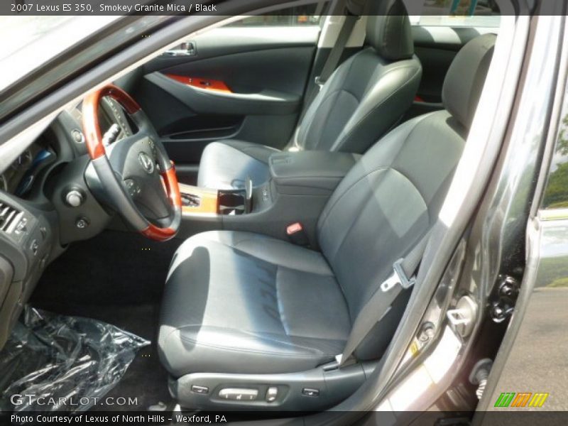 Smokey Granite Mica / Black 2007 Lexus ES 350