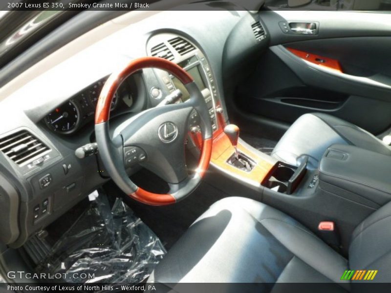 Smokey Granite Mica / Black 2007 Lexus ES 350