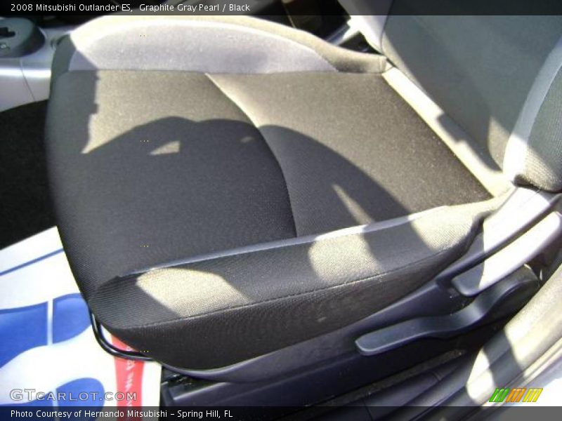Graphite Gray Pearl / Black 2008 Mitsubishi Outlander ES