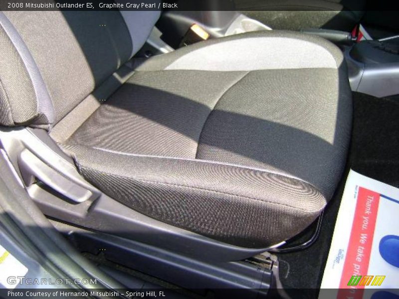 Graphite Gray Pearl / Black 2008 Mitsubishi Outlander ES
