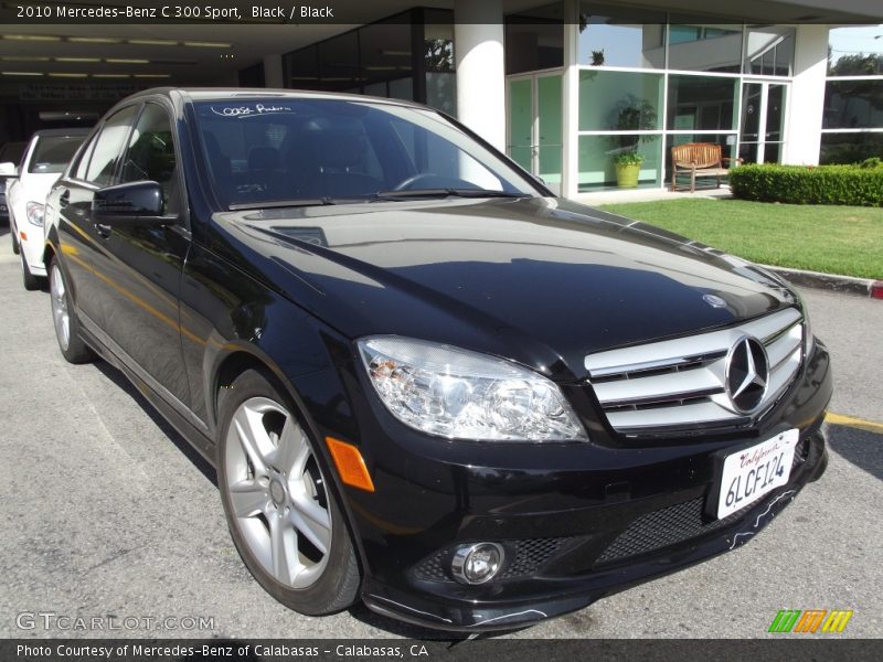 Black / Black 2010 Mercedes-Benz C 300 Sport