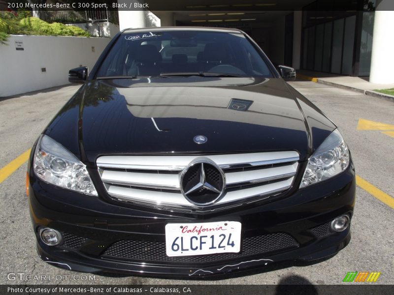 Black / Black 2010 Mercedes-Benz C 300 Sport