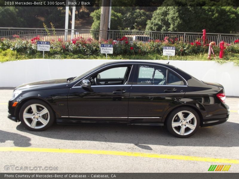 Black / Black 2010 Mercedes-Benz C 300 Sport