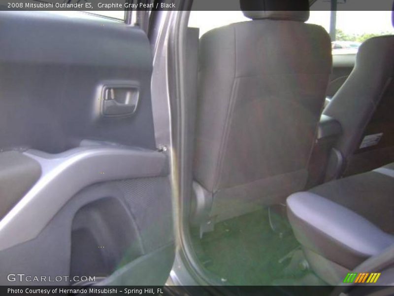 Graphite Gray Pearl / Black 2008 Mitsubishi Outlander ES