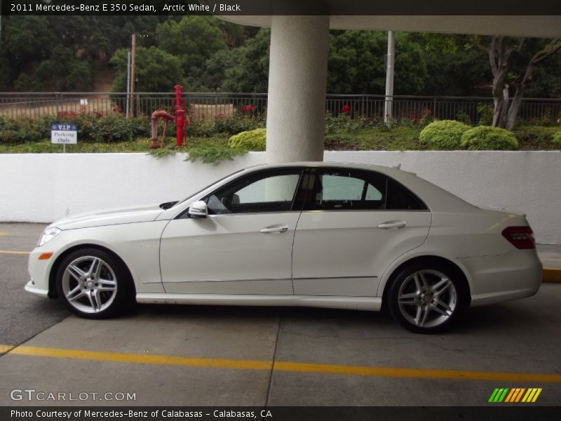 Arctic White / Black 2011 Mercedes-Benz E 350 Sedan