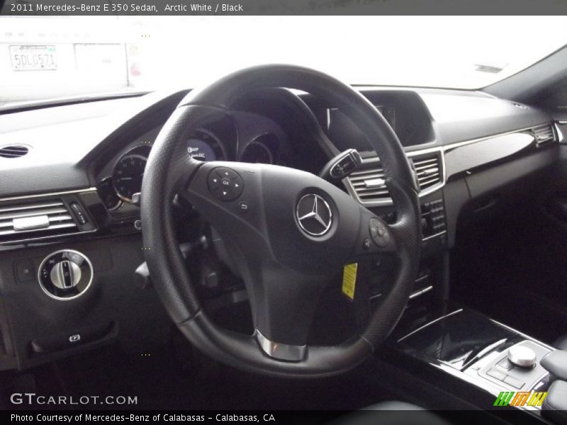 Arctic White / Black 2011 Mercedes-Benz E 350 Sedan