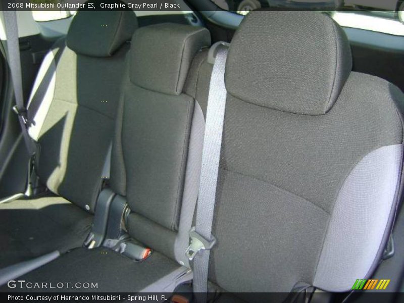 Graphite Gray Pearl / Black 2008 Mitsubishi Outlander ES