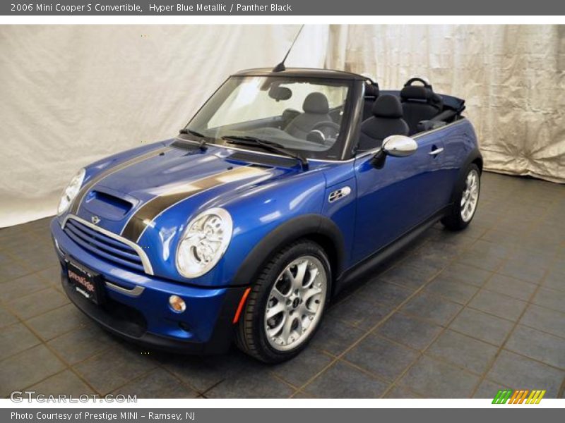Hyper Blue Metallic / Panther Black 2006 Mini Cooper S Convertible