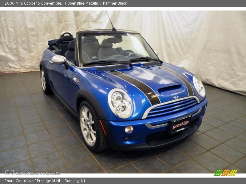 Hyper Blue Metallic / Panther Black 2006 Mini Cooper S Convertible