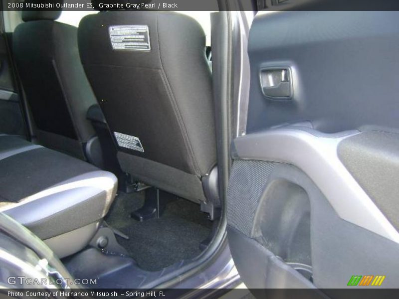 Graphite Gray Pearl / Black 2008 Mitsubishi Outlander ES