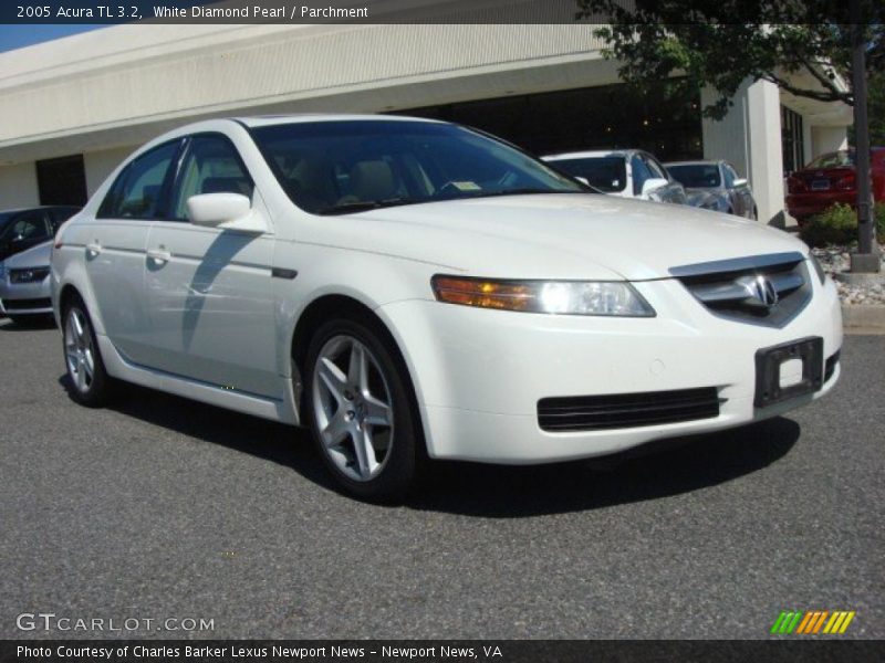 White Diamond Pearl / Parchment 2005 Acura TL 3.2