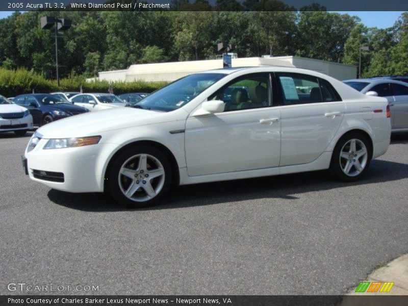 White Diamond Pearl / Parchment 2005 Acura TL 3.2