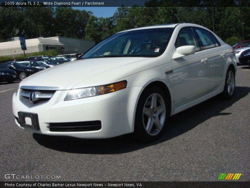 White Diamond Pearl / Parchment 2005 Acura TL 3.2