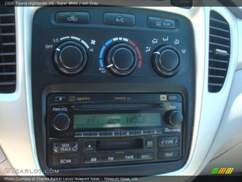 Super White / Ash Gray 2006 Toyota Highlander V6
